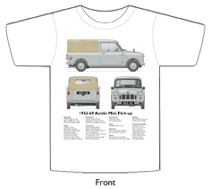 Austin Mini Pick-up (with tilt) 1961-69 T-shirt Front